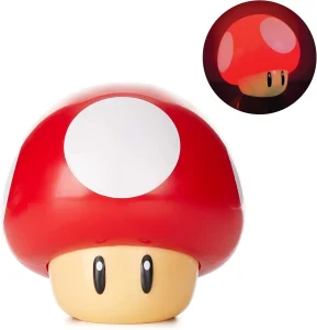 Paladone Super Mario svamp lampa är en perfekt inredning i ett gamingrum.