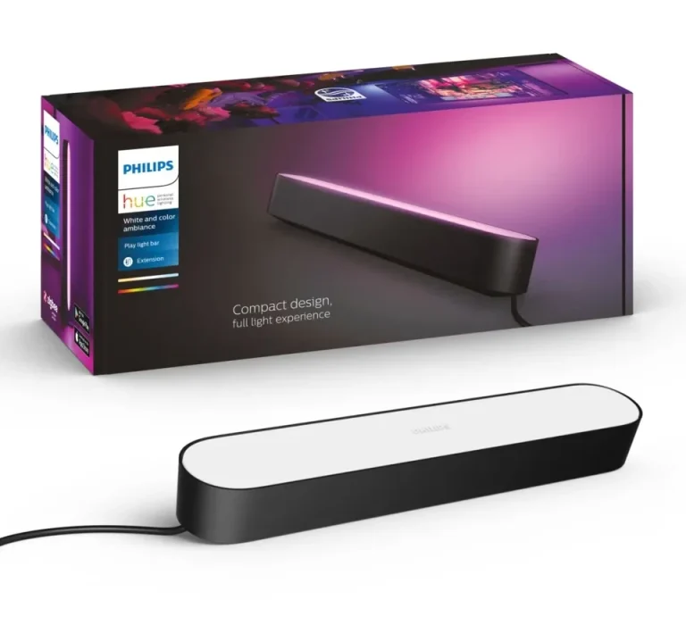 Philips-Hue-Play lampa är ett tips på inredning och pryl i ett gamingrum.