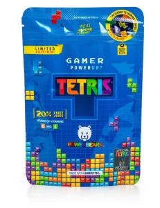 Tetris godis är en god och kul julklapp till en gamer.