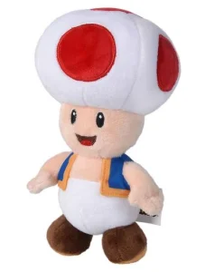 Ett gosedjur i form av Toad från Super Mario.