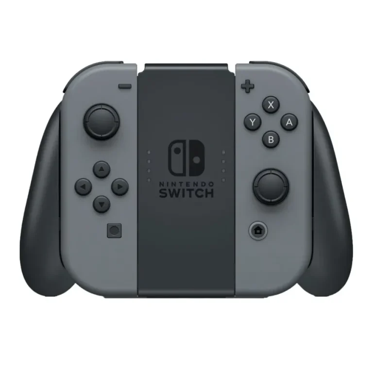 Med Joy Con Charging grip kan man ladda sina kontroller samtidigt som man spelar, ett användbart och viktigt tillbehör till Nintendo Switch Oled.